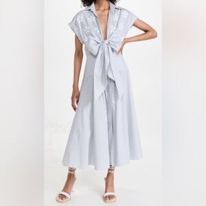 Silvia Tcherassi Blue & White Midi Dress | S